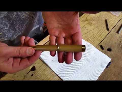 Woodturning a Huon Pine Rollerball Pen