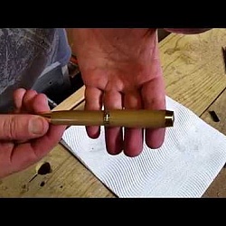 Woodturning a Huon Pine Rollerball Pen